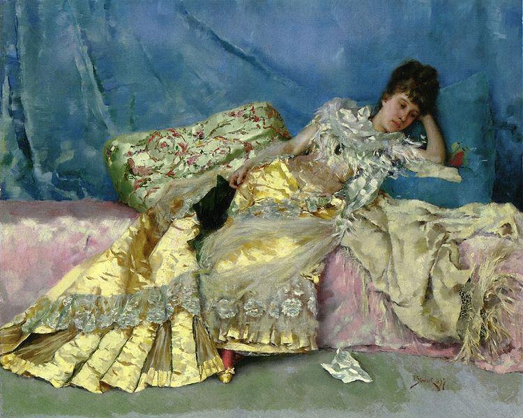 Julius LeBlanc Stewart Lady on a Pink Divan